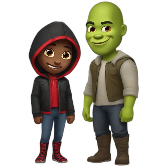 Shrek & miles morales emoji