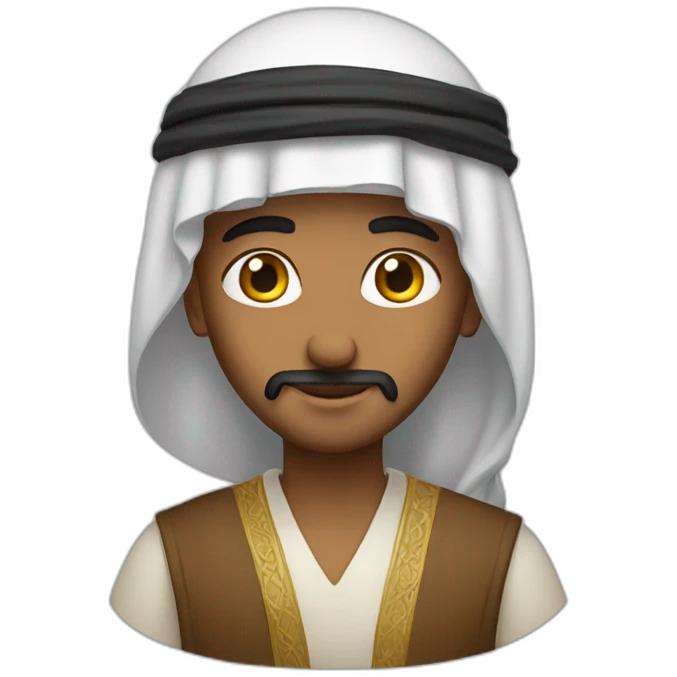 Arab with a kafiya emoji