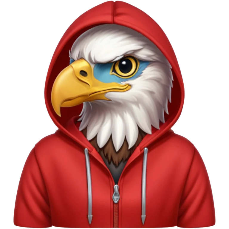 eagle with red hoodie emoji