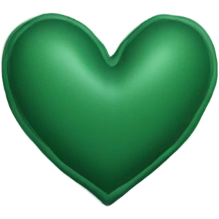Dark green heart emoji