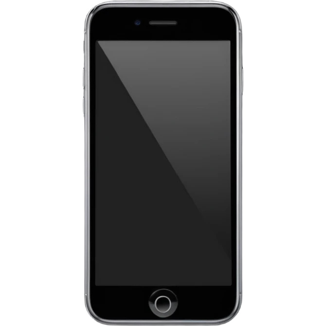 iPhone with black screen  emoji