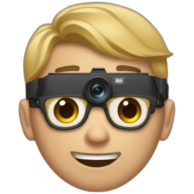youtuber with camera emoji
