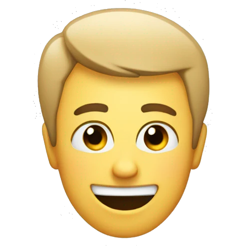 Straight face with a thumbs up emoji