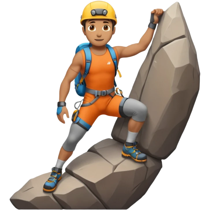 full body climber man emoji