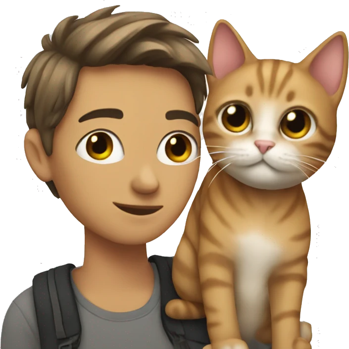 Me with a cat emoji