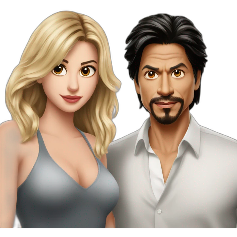 Mia melano & shahrukh khan emoji
