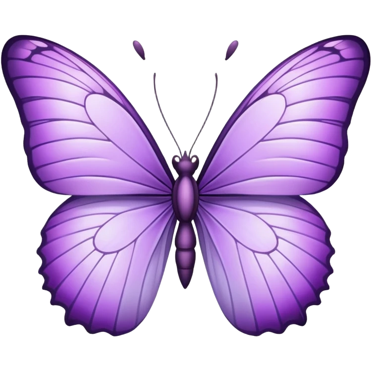 Lilac butterfly emoji