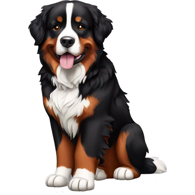 Bernese Mountain Dog Full Body emoji