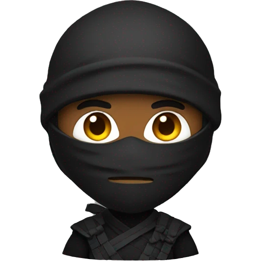 Black ninja emoji