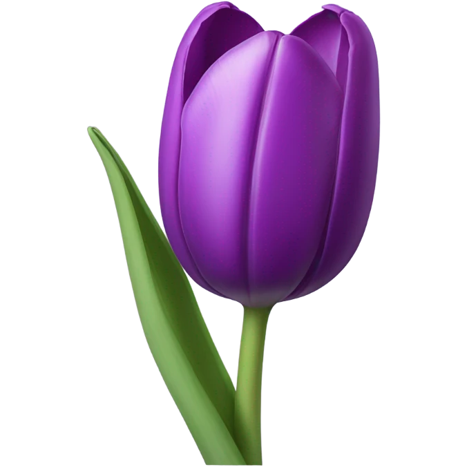 Purple tulip emoji