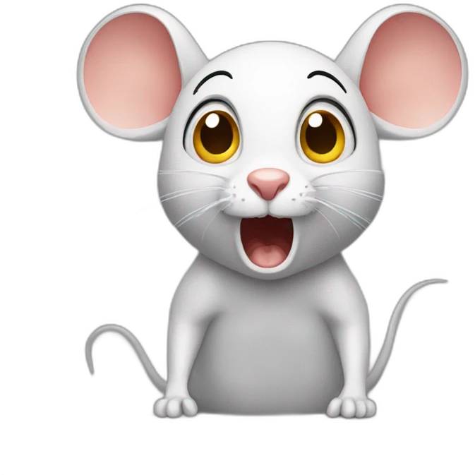 scared mouse emoji
