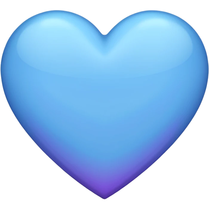 blue heart with a hint of purple emoji