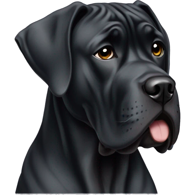 Black Cane corso/great Dane emoji