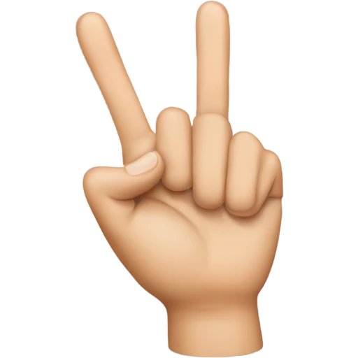 Fingers showing this big emoji