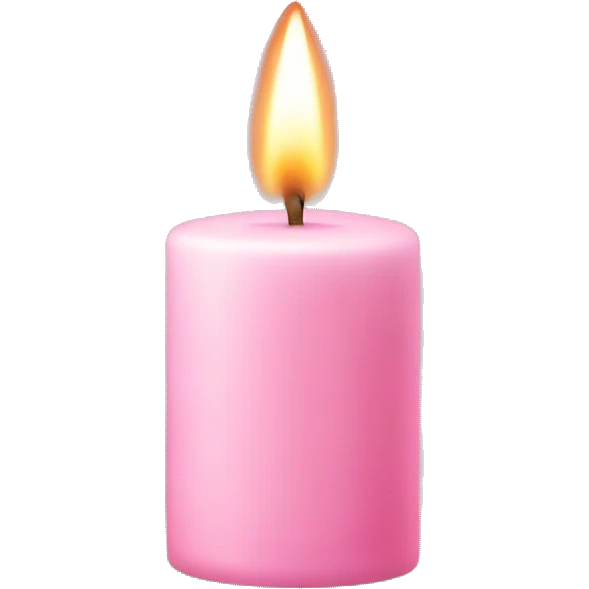 Light pink candle  emoji