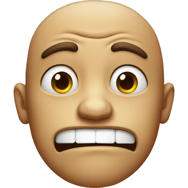 grimacing man emoji