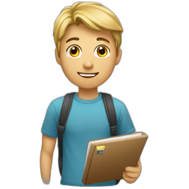 student in action emoji