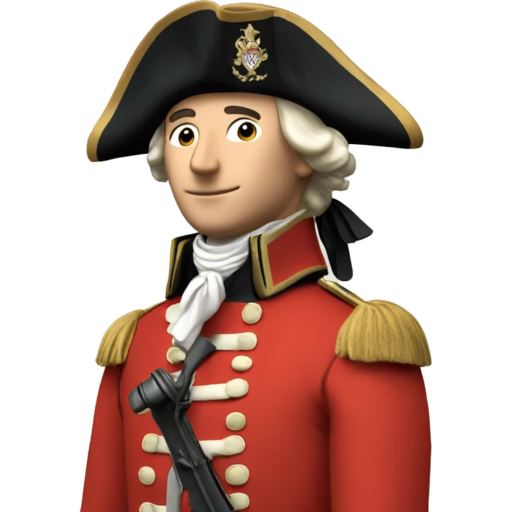 british redcoat solider 1700s revolutionary war emoji