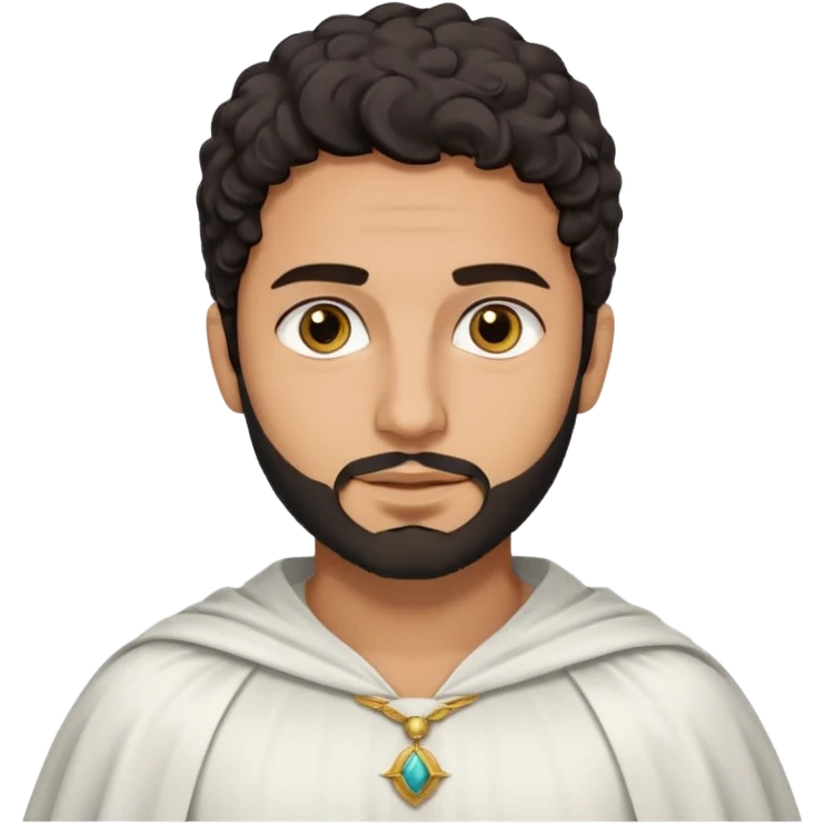 Apariencia: Joven de unos 25-30 años, atractivo,.
-Rostro: Ojos oscuros, piel ligeramente morena, rasgos árabes finos.
-Cabello: Negro, algo rizado o suelto, con barba fina.
-Vestimenta: Cuando es “Don Carlos”, viste como cristiano (camisa blanca, capa corta, colores sobrios). emoji