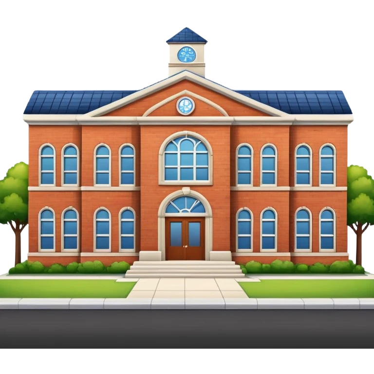 school building emoji
