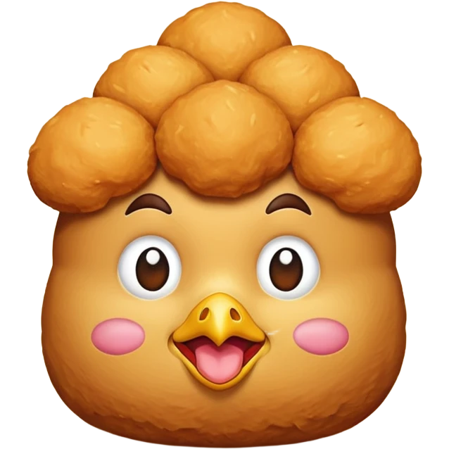 Make an emoji of a chicken nugget emoji