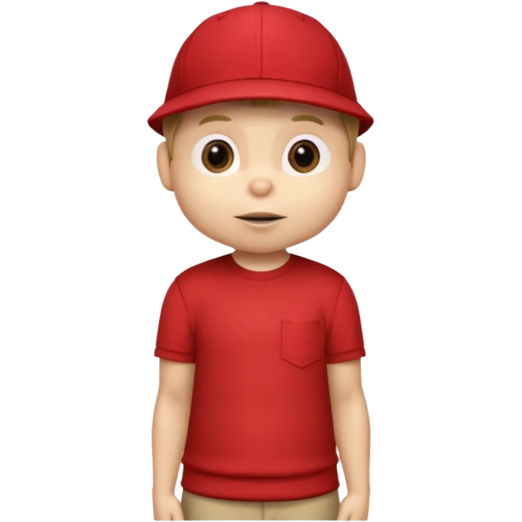 CHIPMUNK ALVIN FROM ALVIN AND THE CHIPMUNKS WITH RED SHIRT AND RED HAT VERY SKINNY AND MALNOURISHED. SKINNY THIN BODY emoji