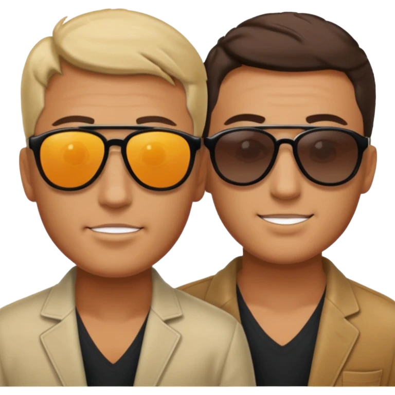 Two men facing each other emoji
