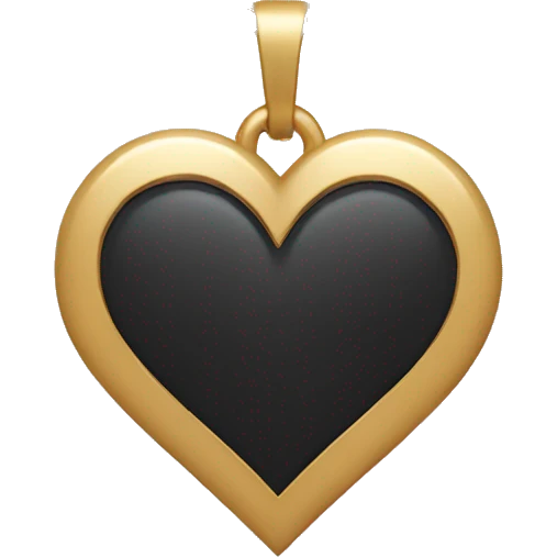Heart shaped necklace  emoji