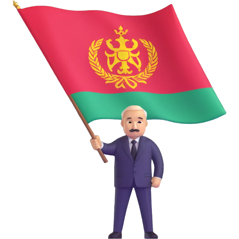 Alexander Lukashenko with Belarus flag emoji