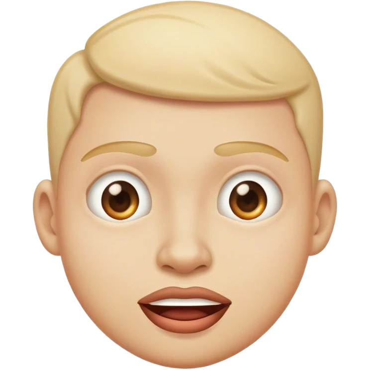 Funny face emoji