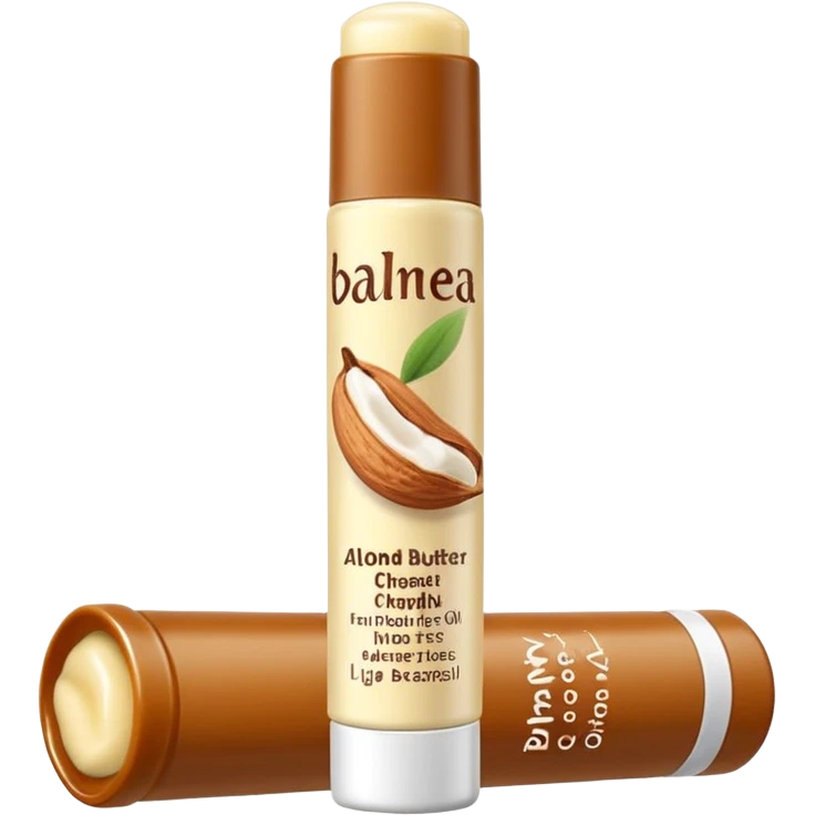 Balmea Natural Shea Butter and Almond Oil Lip Balm chapstick for lips emoji