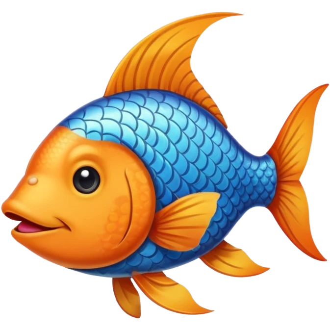 Fish with dog nose and ears emoji
