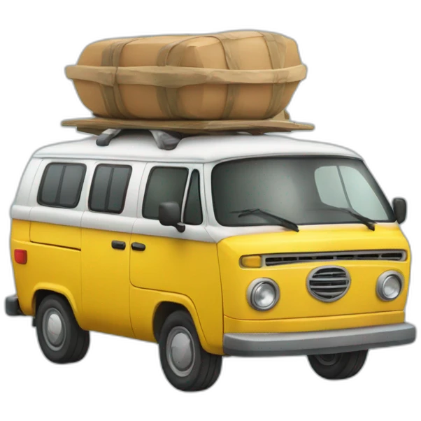 Van en voyage a la montagne emoji
