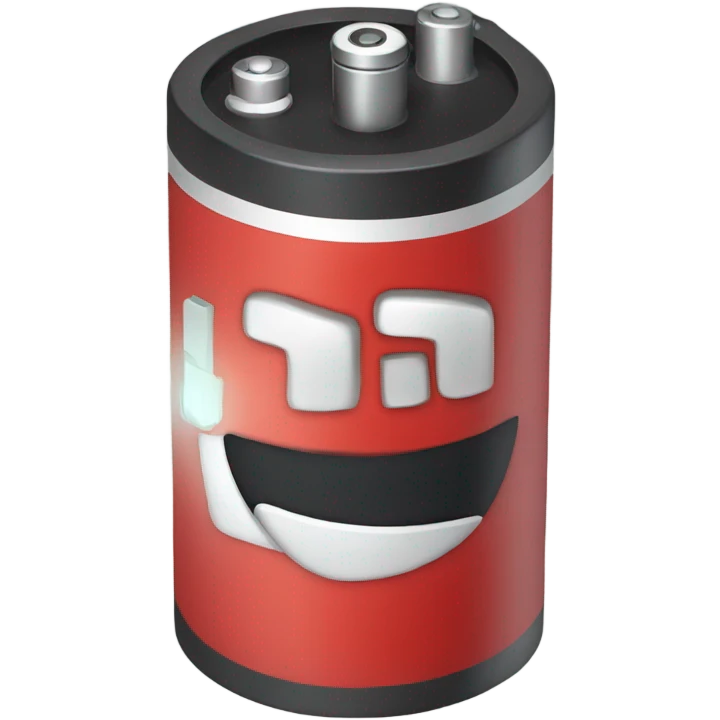 Red battery  emoji