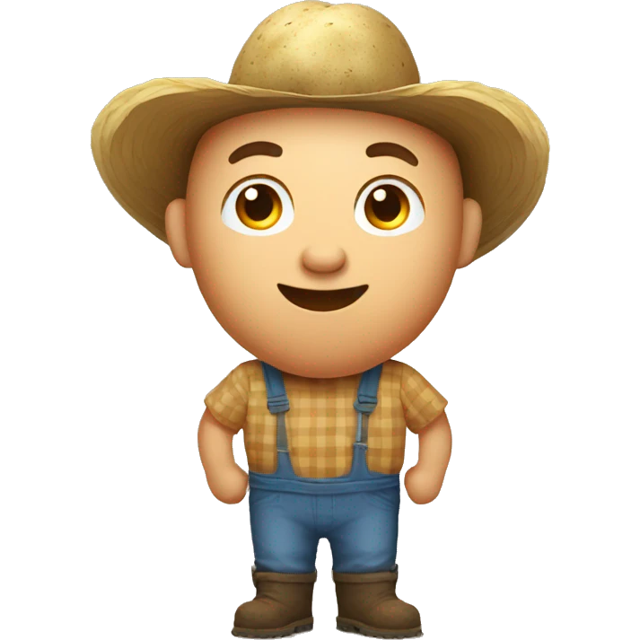 pregnant male potato farmer emoji