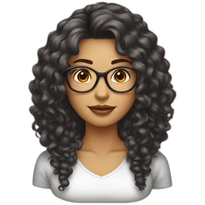 Femme jeune cheveux bland lunette emoji