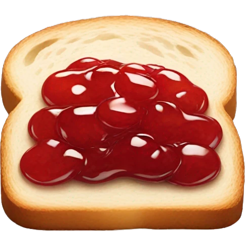 Jam on toast emoji