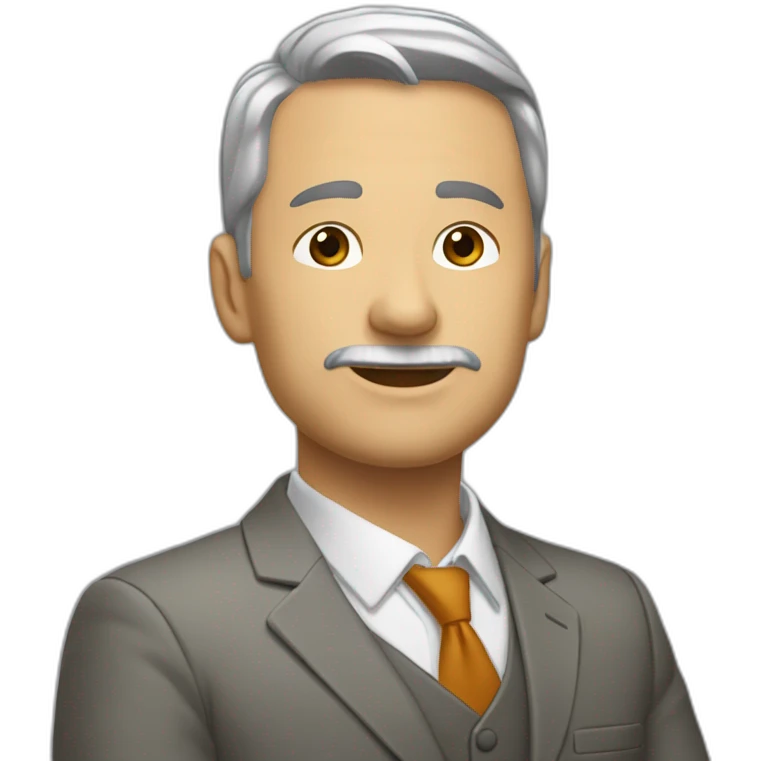 мужчин в костюме сотрудник в офисе крупной компании emoji