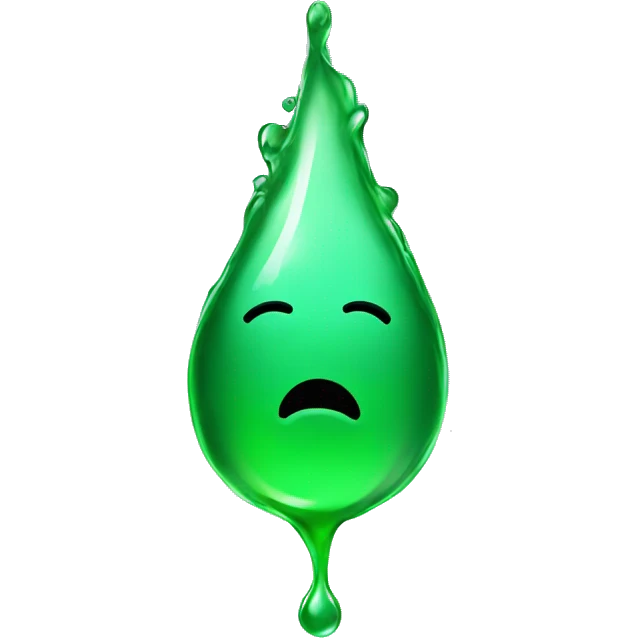 Green  Water Drip emoji