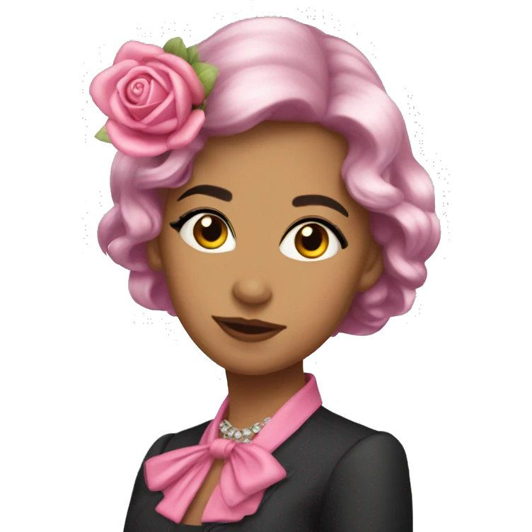 Lazo rosa coquette  emoji
