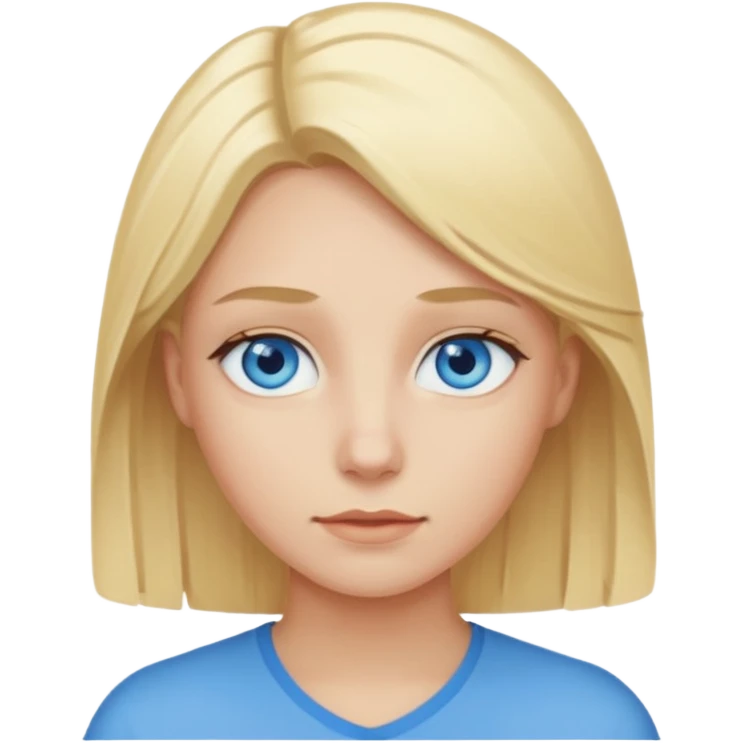 Bicicletta con occhi blu e capelli biondi  emoji