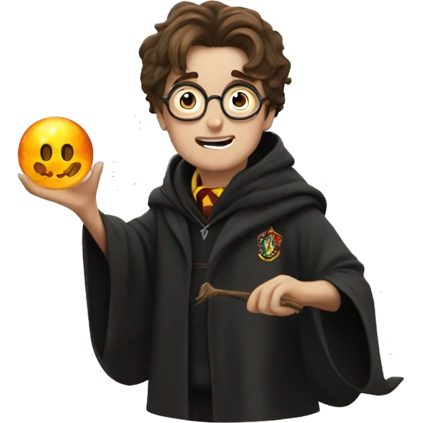 Harry Potter casting a spell emoji