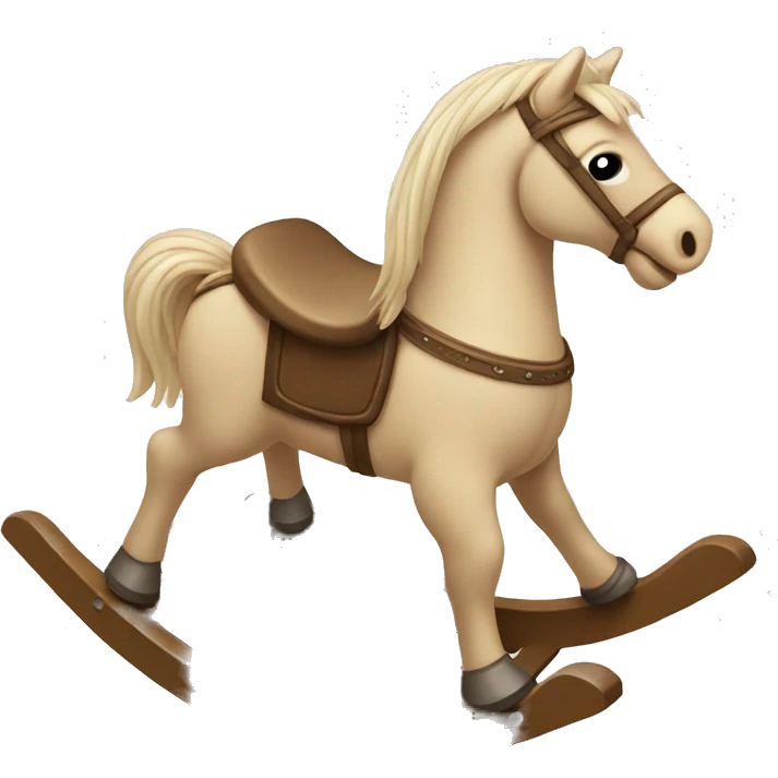 Beige rocking horse  emoji