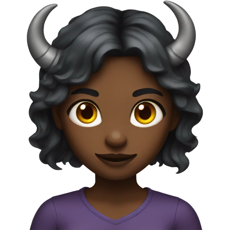 girl with demon horns emoji