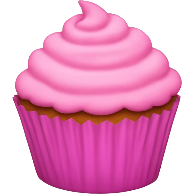 Pink cupcake  emoji