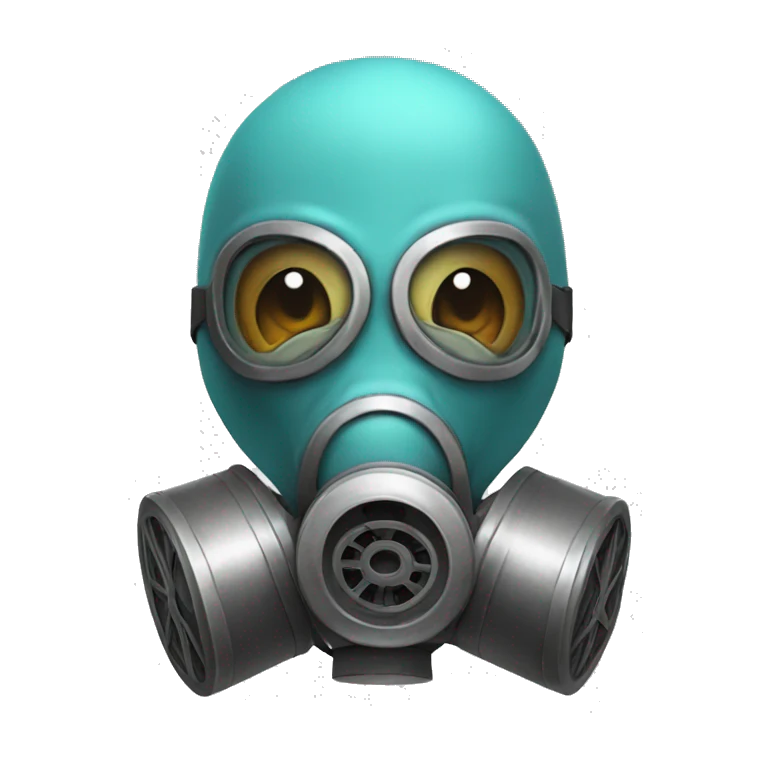 Gas mask + squirtle emoji