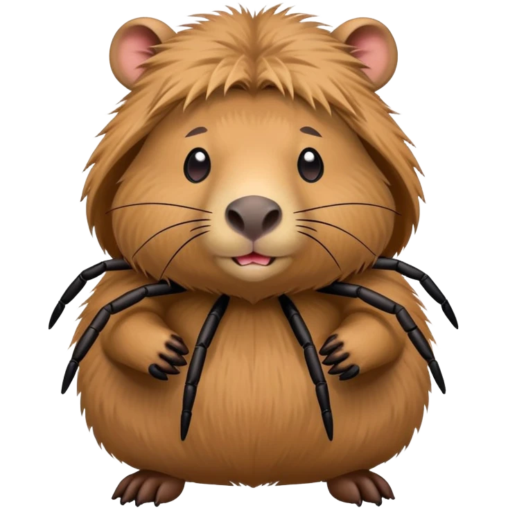 Capybara in spider costume  emoji