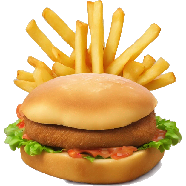 milanesa napolitana con papas fritas emoji