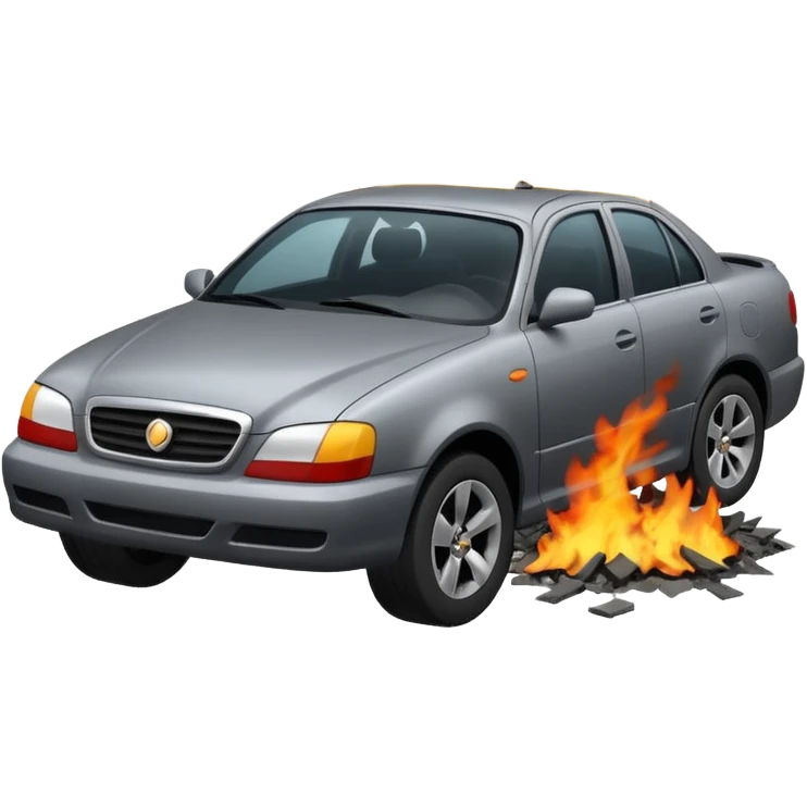 Car crash  emoji
