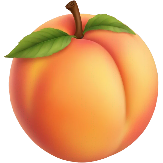Fat peach  emoji